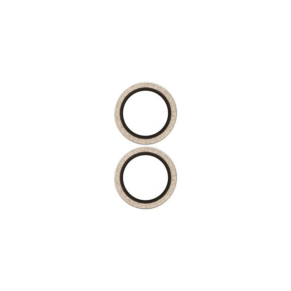 Ochranný kryt objektivu Hoops pro iPhone 17/16 Plus/16, Glitter Gold, PanzerGlass