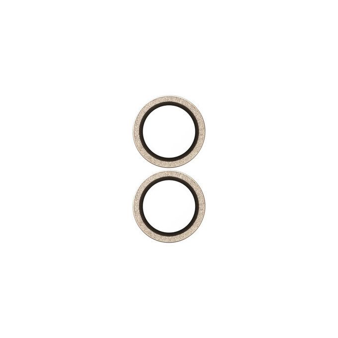 Ochranný kryt objektivu Hoops pro iPhone 17/16 Plus/16, Glitter Gold, PanzerGlass