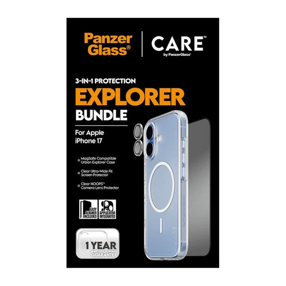 Bundle 3v1 Explorer pro iPhone 17, PanzerGlass