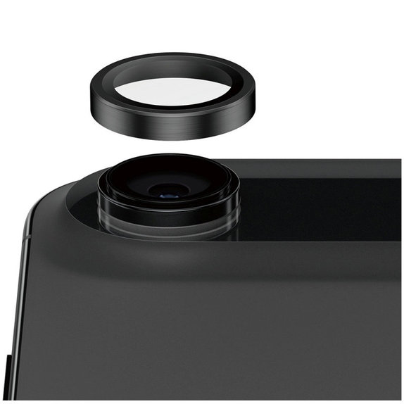 Ochranný kryt objektivu Hoops Ceramic II pro iPhone Air, Černá, PanzerGlass