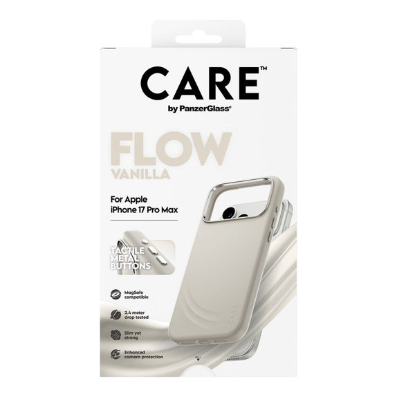 Pouzdro FLOW s MagSafe pro iPhone 17 Pro Max, Vanilla, CARE