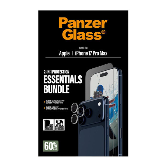 Bundle Essentials 2v1 pro iPhone 17 Pro Max, PanzerGlass