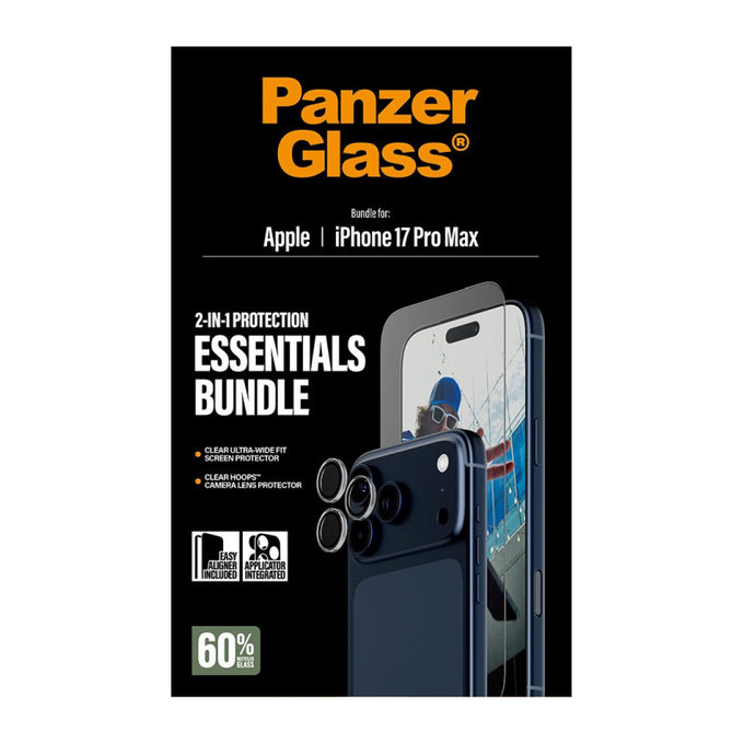 Bundle Essentials 2v1 pro iPhone 17 Pro Max, PanzerGlass