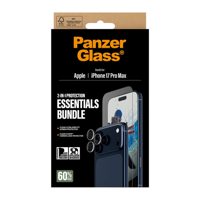 Bundle Essentials 2v1 pro iPhone 17 Pro Max, PanzerGlass