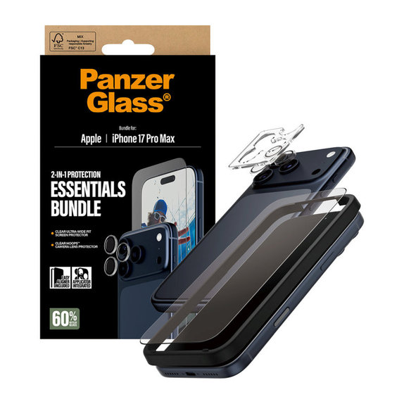 Bundle Essentials 2v1 pro iPhone 17 Pro Max, PanzerGlass