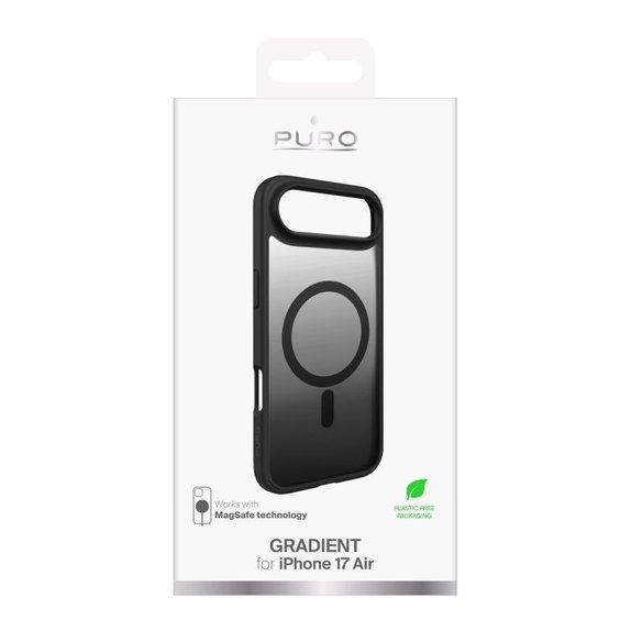 PURO - Pouzdro Gradient s MagSafe pro iPhone Air, černá