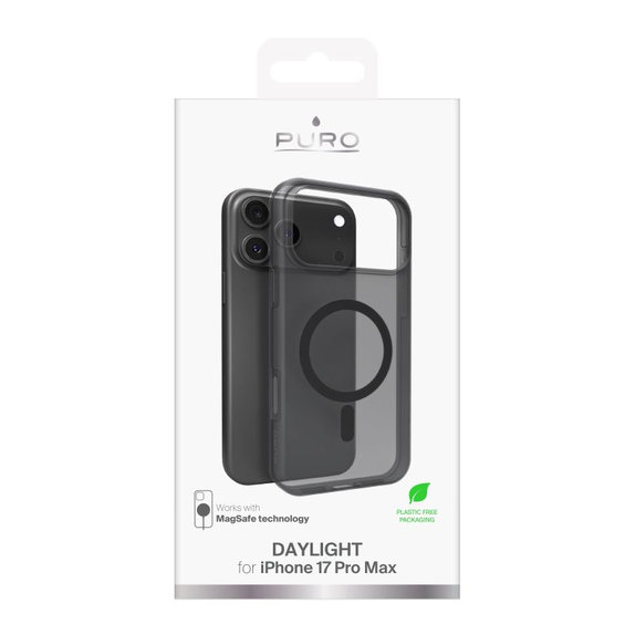PURO - Pouzdro DAYLIGHT s MagSafe pro iPhone 17 Pro Max, černá