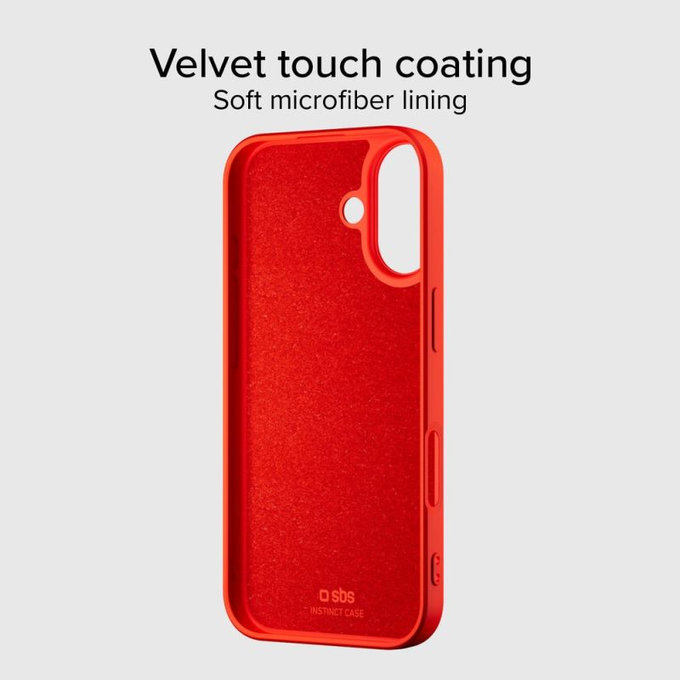 SBS - Pouzdro Instinct Mag kompatibilní s MagSafe pro iPhone 17, červená