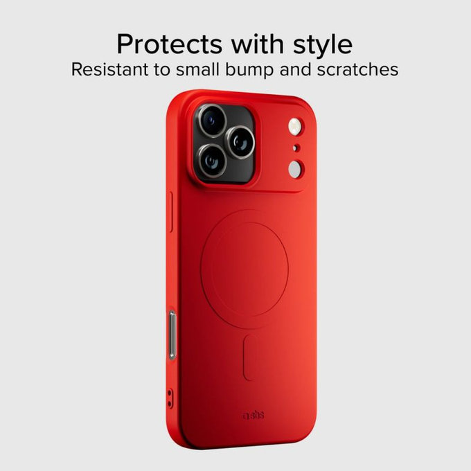 SBS - Pouzdro Instinct Mag kompatibilní s MagSafe pro iPhone 17 Pro, červená