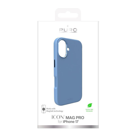 PURO - Pouzdro ICON MAG PRO s MagSafe pro iPhone 17, modrá