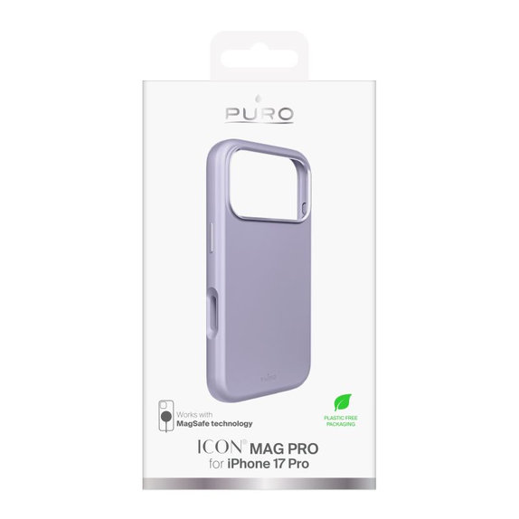 PURO - Pouzdro ICON MAG PRO s MagSafe pro iPhone 17 Pro, růžová
