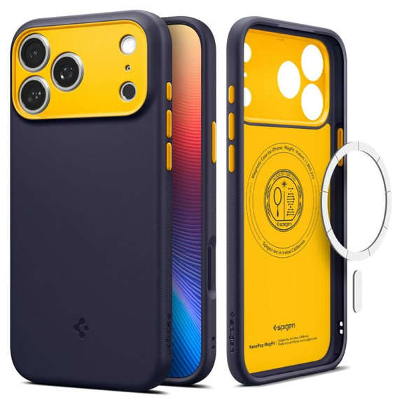 Spigen - Pouzdro Nano Pop s MagSafe pro iPhone 17 Pro, Blueberry Navy
