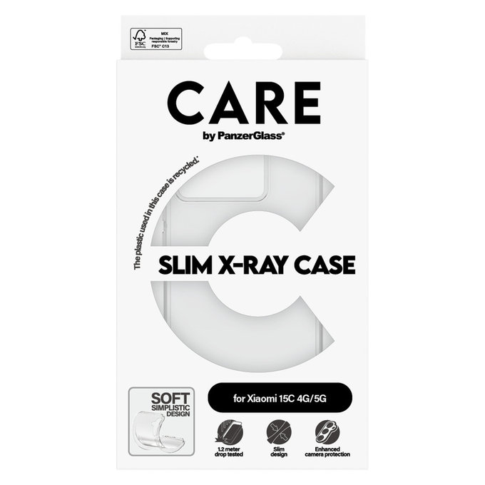 Pouzdro X-Ray pro Xiaomi 15C 5G, Transparentní, PanzerGlass