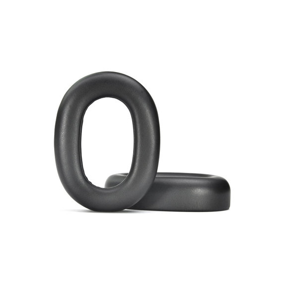 Náhradní Náušníky pro Jabra Evolve2 85 UC/MS, Paměťová pěna + Kůže, Černé, 1 pár