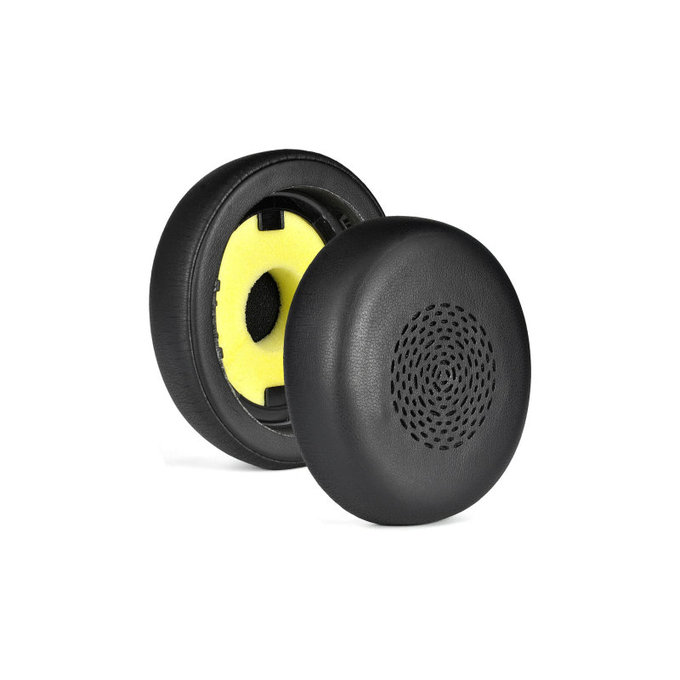 Náhradní Náušníky pro Jabra Evolve 2 75 UC/MS, Paměťová pěna + PU kůže, Černé, 1 pár