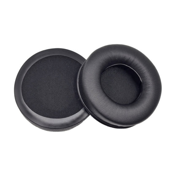 Náhradní Náušníky pro JBL Synchros E50BT, Paměťová pěna + PU kůže, Černé, 1 pár