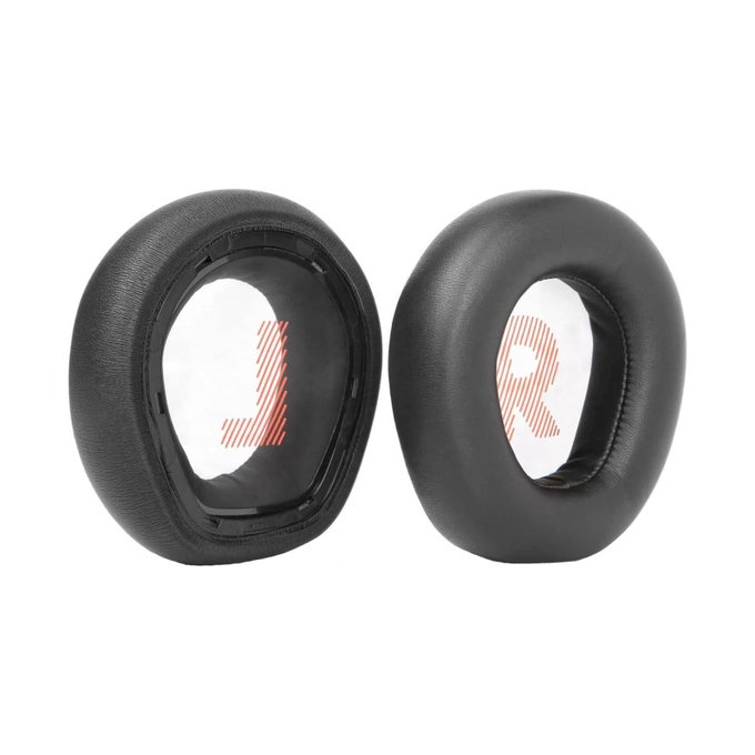 Náhradní Náušníky pro JBL Quantum Q600, Paměťová pěna + PU kůže, Černé, 1 pár