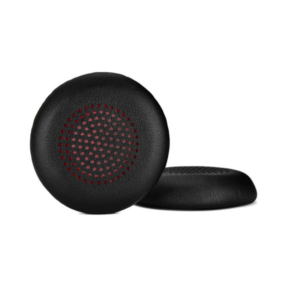 Náhradní Náušníky pro Plantronics Voyager Focus UC, PU kůže, Černé, 1 pár