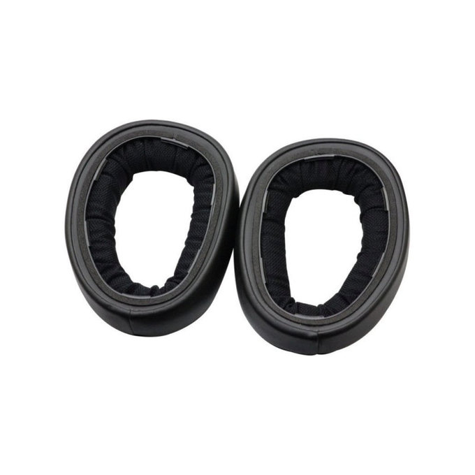 Náhradní Náušníky pro Sennheiser GSP500, GSP600, Paměťová pěna + PU kůže, Černé, 1 pár