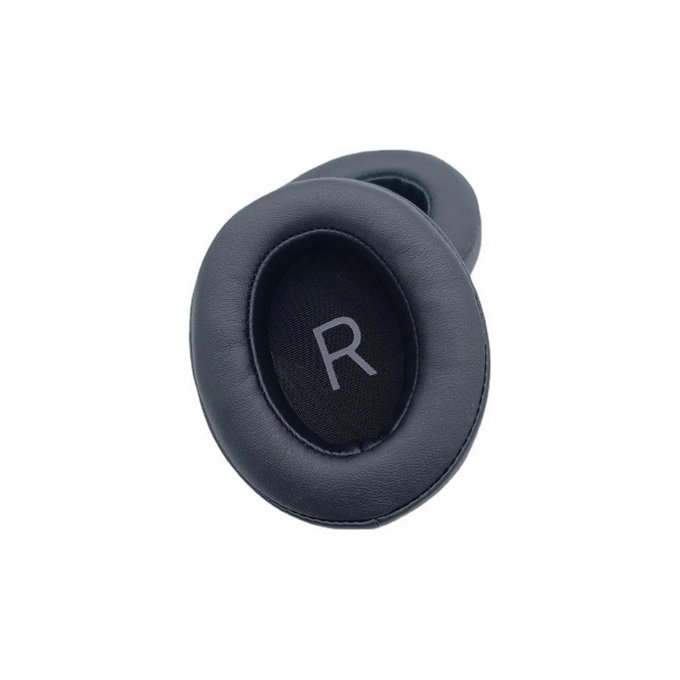 Náhradní Náušníky pro Sennheiser Momentum 3.0, Paměťová pěna + Kůže, Černé, 1 pár
