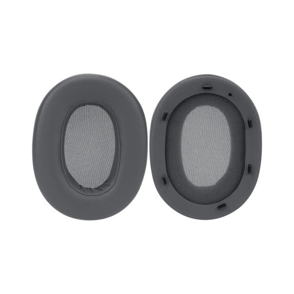 Náhradní Náušníky pro Sony ULT Wear, Pěna + Kůže, Černé, 1 pár