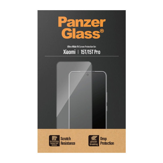 Tvrzené sklo UWF pro Xiaomi 15T/15T Pro, Černá, PanzerGlass