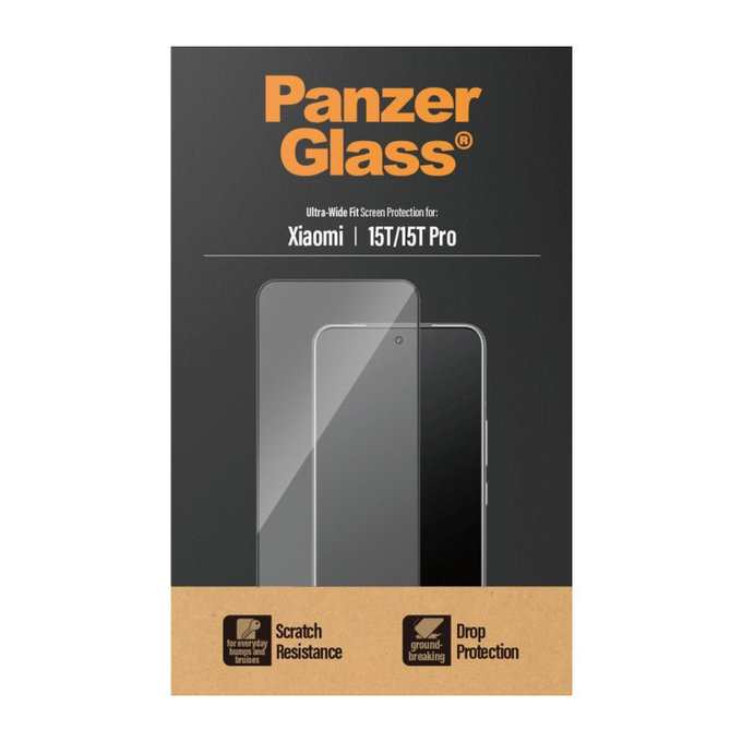 Tvrzené sklo UWF pro Xiaomi 15T/15T Pro, Černá, PanzerGlass
