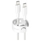 Kabel USB-C, 60 W, Racing, 1,2 m, stříbrnobílý, empower