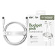 Kabel USB-C, 60 W, Racing, 2 m, Stříbrnobílá, empower