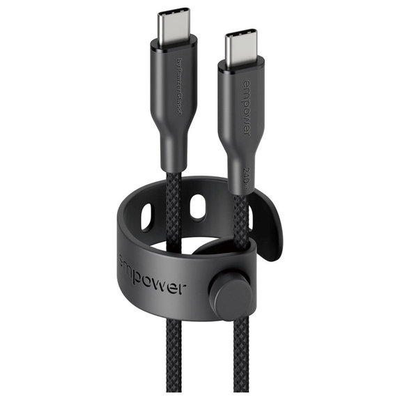 Kabel USB-C, 240 W, Racing, 2 m, Space Black, empower