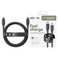 Kabel USB-C, 240 W, Racing, 2 m, Space Black, empower