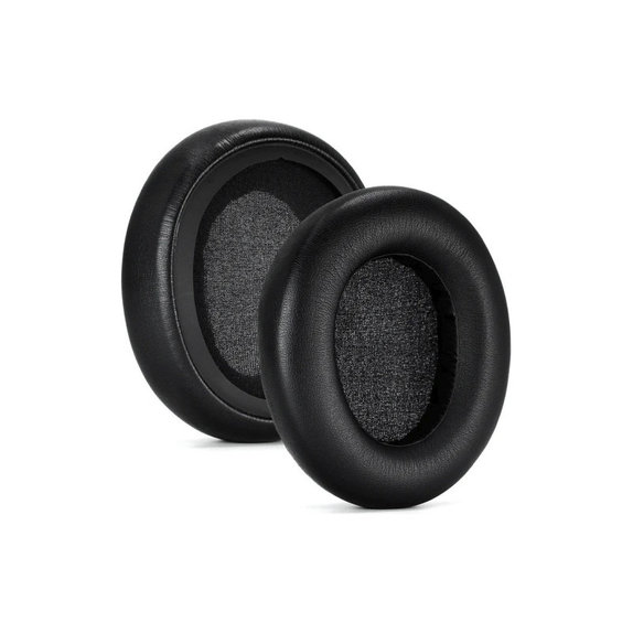 Náhradní Náušníky pro SteelSeries Arctis Nova 1, 3, 5, 7, 9, Pro Wired, Paměťová pěna + PU kůže, Černé, 1 pár