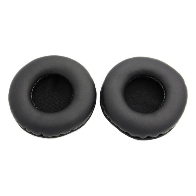Náhradní Náušníky pro AKG K518, K518DJ, K81, K518LE, Paměťová pěna + PU kůže, Černé, 1 pár