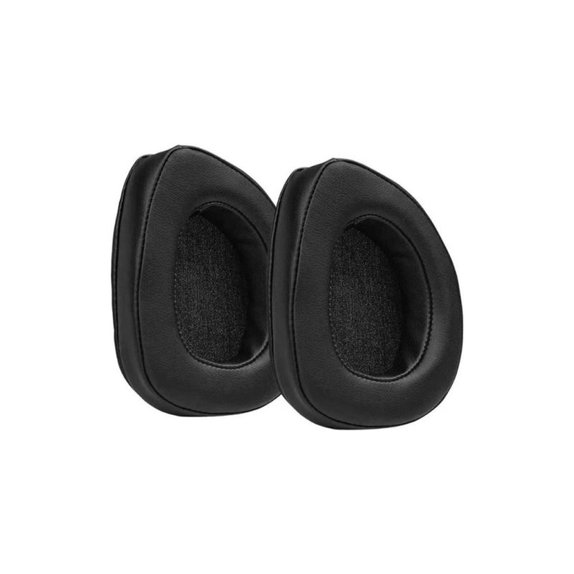 Náhradní Náušníky pro Asus ROG Delta, Delta S, Paměťová pěna + PU kůže, Černé, 1 pár
