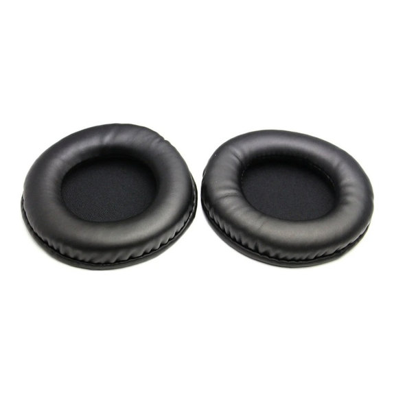 Náhradní Náušníky pro Philips SHM1900, SHP1900, Paměťová pěna + PU kůže, Černé, 1 pár