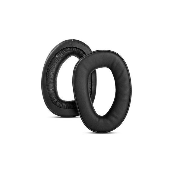 Náhradní Náušníky pro Sennheiser GSP300, GSP350, GSP370, Paměťová pěna + PU kůže, Černé, Chladicí Gel, 1 pár