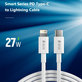 Lightning / USB-C kabel Smart, PD 27W, 2m, bílá, Devia