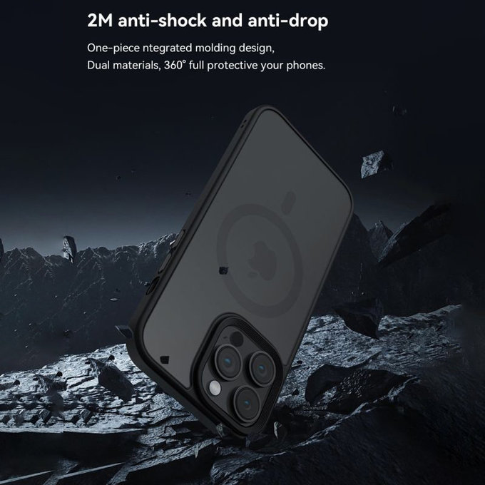 Pouzdro Pino s MagSafe pro iPhone 15 Pro, černá, Devia