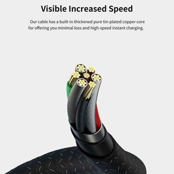 Lightning / USB kabel Gracious, 2,4A, 2m, černá, Devia