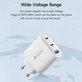 Nabíjecí adaptér Extreme Speed, 2x USB-C + USB-A, PD 65W, bílá, Devia