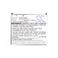 Baterie pro HP Compaq iPAQ rx3000, rx3115, rx3700, hx2110, hx2790, 1400mAh, Li-Ion, 3.7V, HSTNH-M03B-SS, HQ