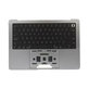 Horní rám klávesnice pro MacBook Pro 14", A2442 (2021), A2779 (2023), s klávesnicí US a baterií, Space Gray, 661-32210, Genuine Apple
