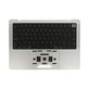 Horní rám klávesnice pro MacBook Pro 14", A2442 (2021), A2779 (2023), s klávesnicí US a baterií, Silver, 661-32211, Genuine Apple