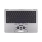 Horní rám klávesnice pro MacBook Pro 14", A2918 (2023), s klávesnicí US a baterií, Space Gray, 661-35708, Genuine Apple