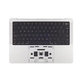 Horní rám klávesnice pro MacBook Pro 14", A2918 (2023), s klávesnicí US a baterií, Silver, 661-35709, Genuine Apple
