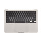 Horní rám klávesnice pro MacBook Air 13", A3113 (2024), s klávesnicí US a baterií, Starlight, 661-40229, Genuine Apple