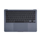 Horní rám klávesnice pro MacBook Air 13", A3113 (2024), s klávesnicí US a baterií, Midnight, 661-40230, Genuine Apple