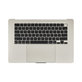 Horní rám klávesnice pro MacBook Air 15", A3114 (2024), s klávesnicí US a baterií, Starlight, 661-40268, Genuine Apple