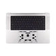 Horní rám klávesnice pro MacBook Pro 16", A3403 (2024), s klávesnicí US a baterií, Silver, 661-42824, Genuine Apple