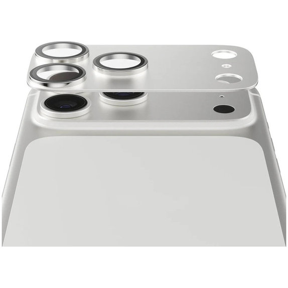 Ochranný kryt objektivu Fender pro iPhone 17 Pro, Stříbrná, PanzerGlass